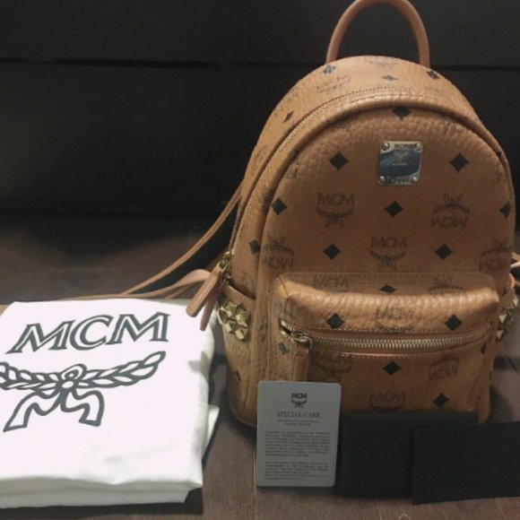 AUTHENTIC NEVER WORN MCM stark mini backpack - Picture 2 of 2